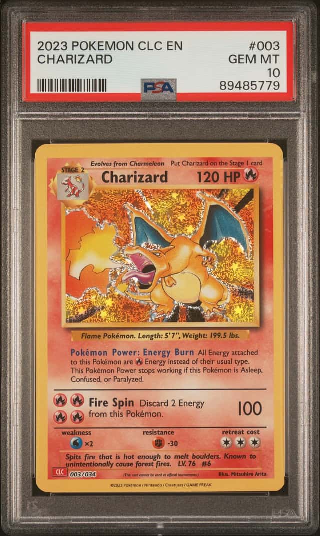Pokemon Classic Collection Charizard Holo CLC 003/034 PSA 10