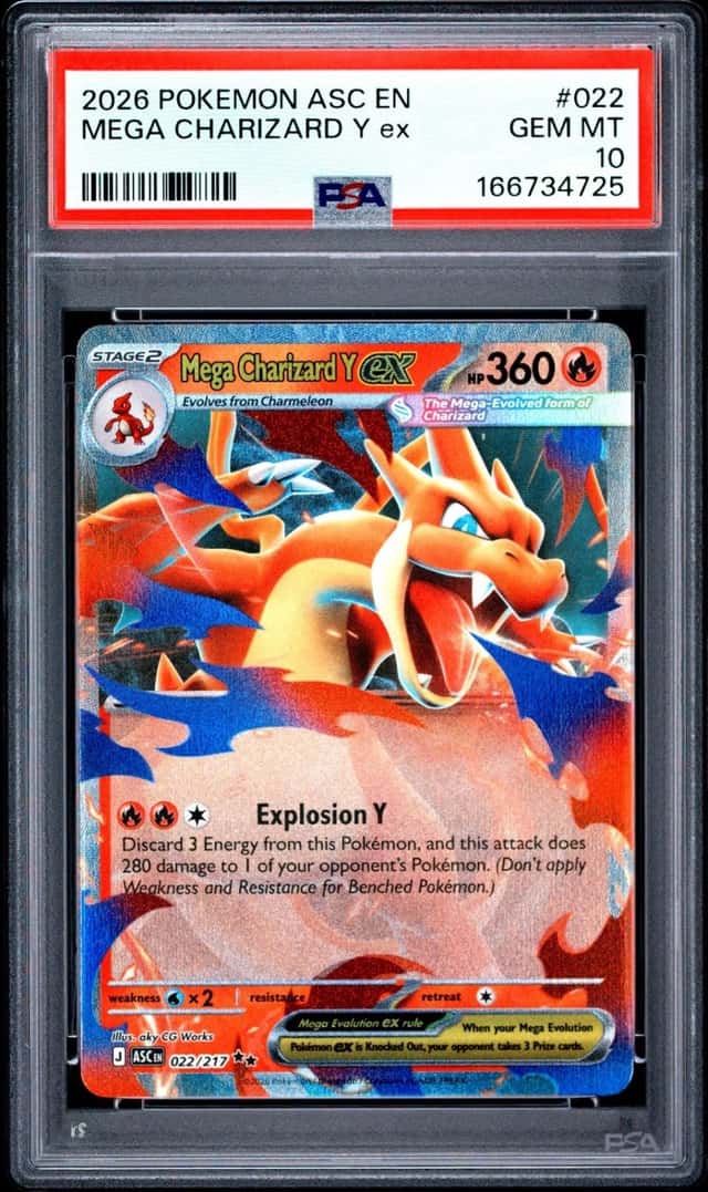 2026 POKEMON ASC EN-ASCENDED HEROES #022 MEGA CHARIZARD Y EX PSA 10