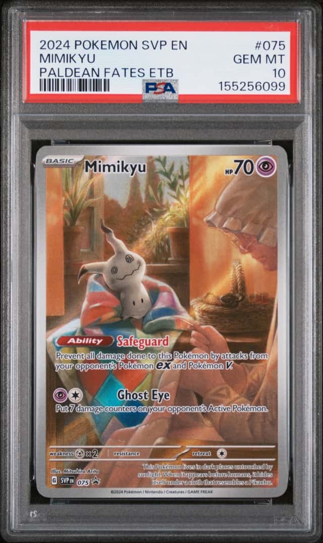 2024 POKEMON SVP EN-SV BLACK STAR PROMO #075 MIMIKYU PSA 10