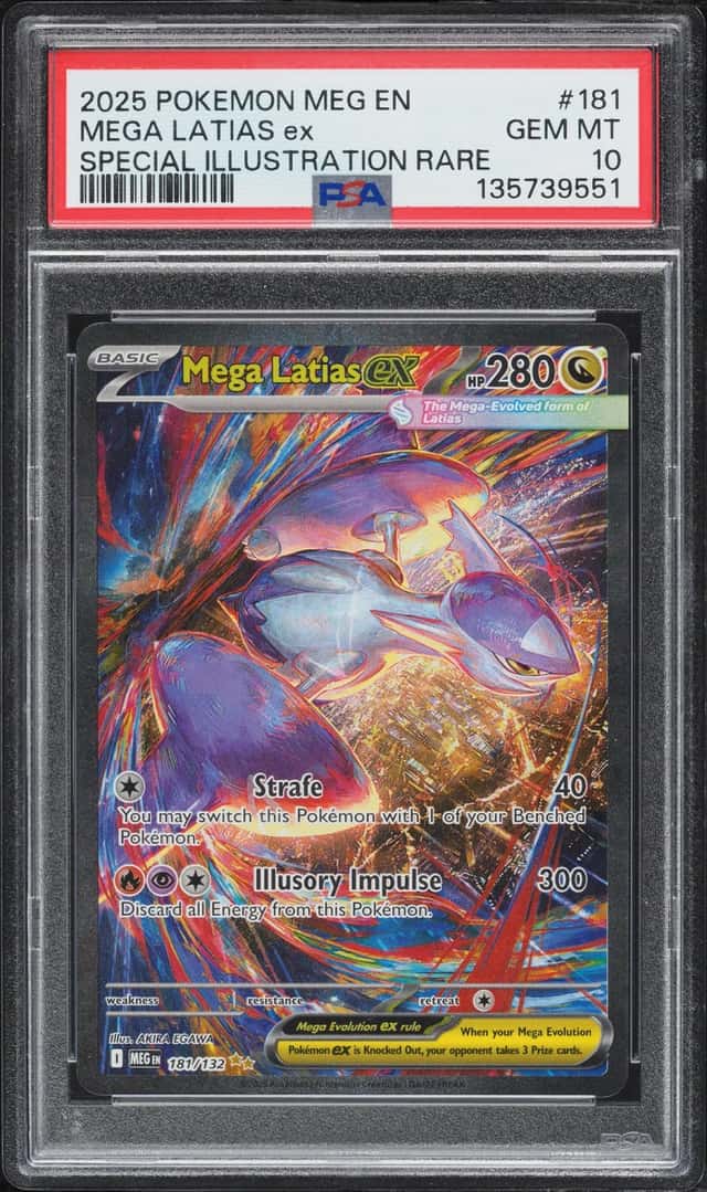 2025 Pokemon Mega Evolution SIR Mega Latias ex #181 PSA 10 GEM MINT