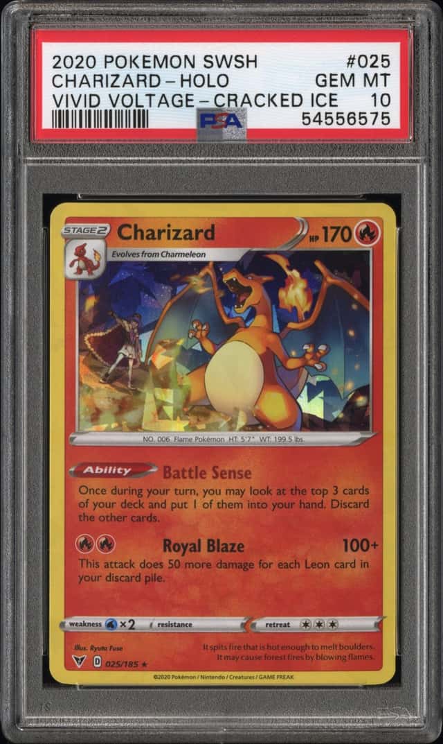 2020 Pokemon Sword and Shield Vivid Voltage Promo Charizard Theme Deck Cracked Ice Holo Charizard #25