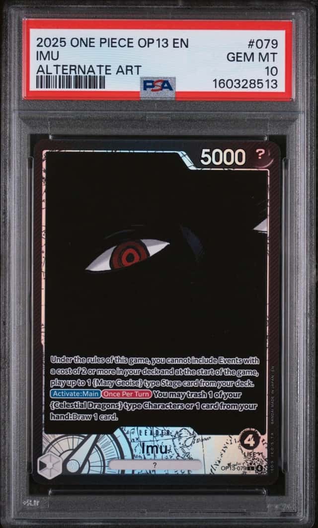 2025 ONE PIECE OP13-CARRYING ON HIS WILL ALTERNATE ART #079 IMU PSA 10