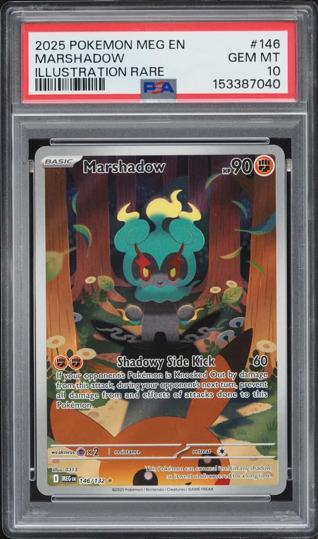 2025 Pokemon Mega Evolution IR Marshadow #146 PSA 10 GEM MINT
