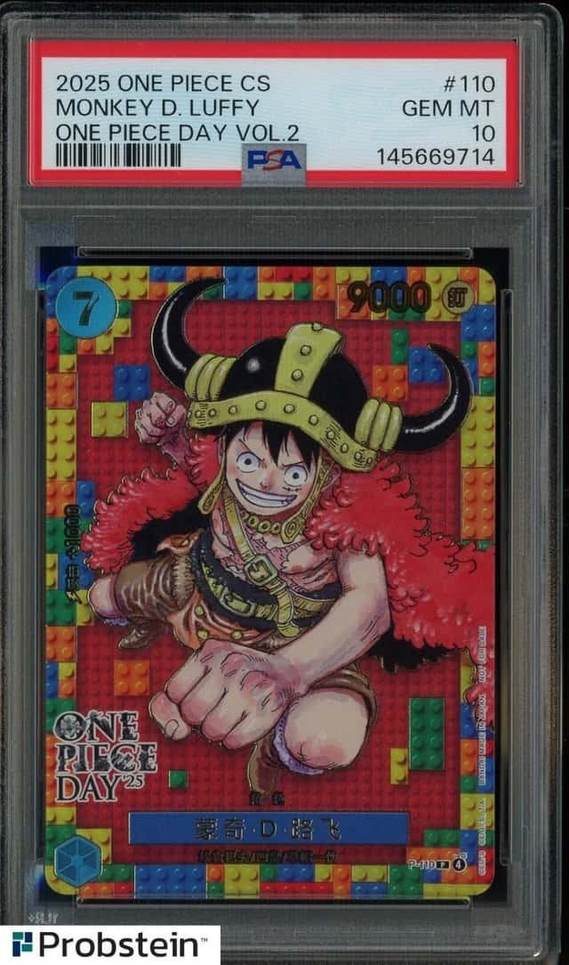 2025 One Piece CS One Piece Day Vol 2 #110 Monkey D. Luffy PSA 10 GEM MINT
