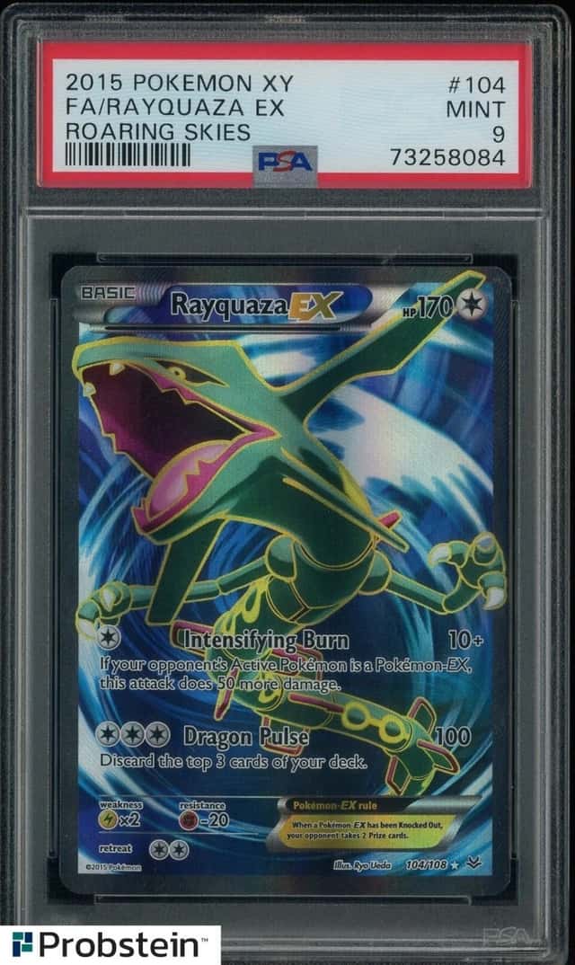 2015 Pokemon XY Roaring Skies #104 Rayquaza Ex FA PSA 9 MINT