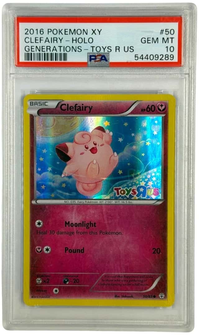 2016 Pokemon XY Clefairy Holo Generations Toys R Us #50 PSA 10 