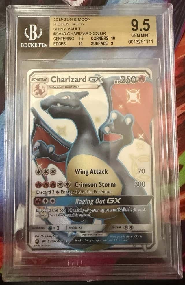 2019 Charizard GX Hidden Fates Shiny Vault SV49/SV94 BGS 9.5