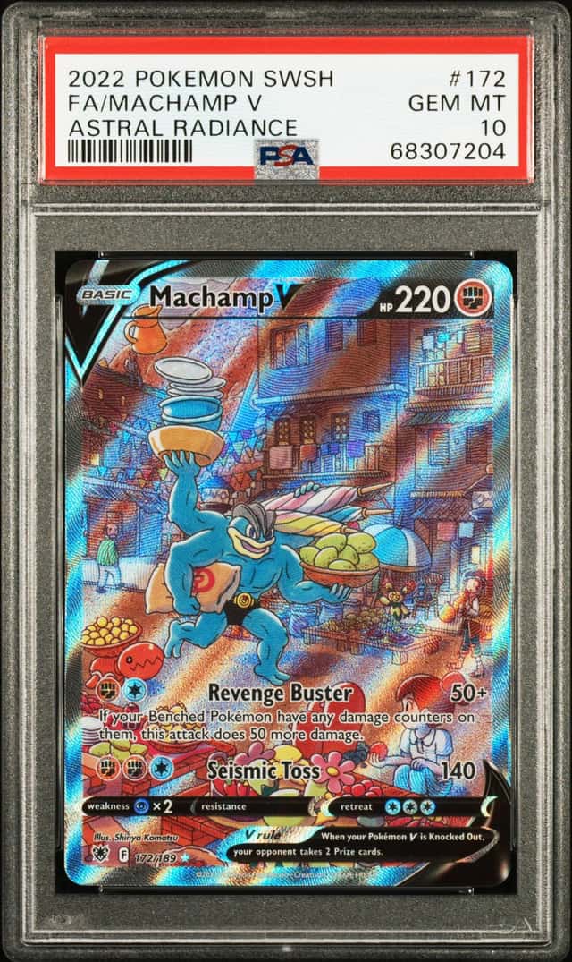 2022 Pokemon SWSH Astral Radiance #172 Machamp V FA PSA 10 GEM MINT