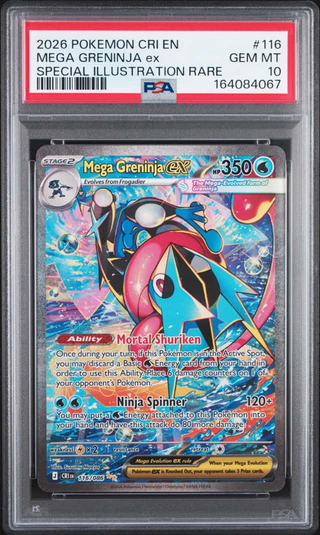 2026 Pokemon Chaos Greninja ex Special Illustration Rare #116/086 PSA 10 (67)