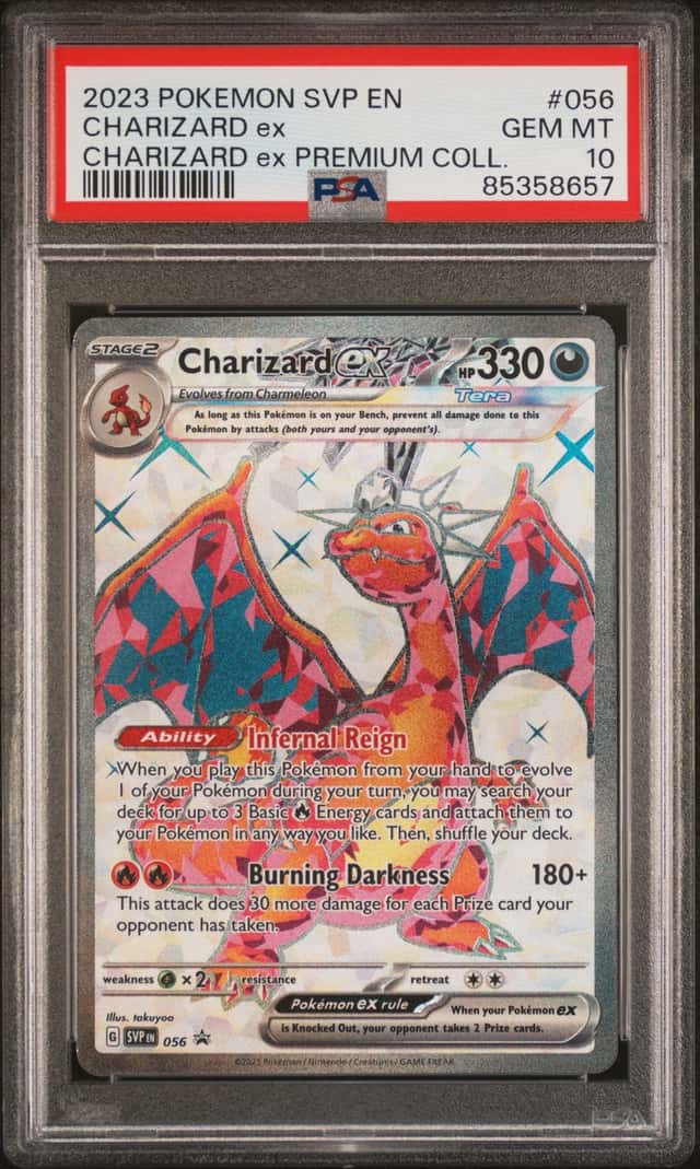2023-25 Pokemon SV Black Star Promos Charizard ex #056 2023 PSA 10