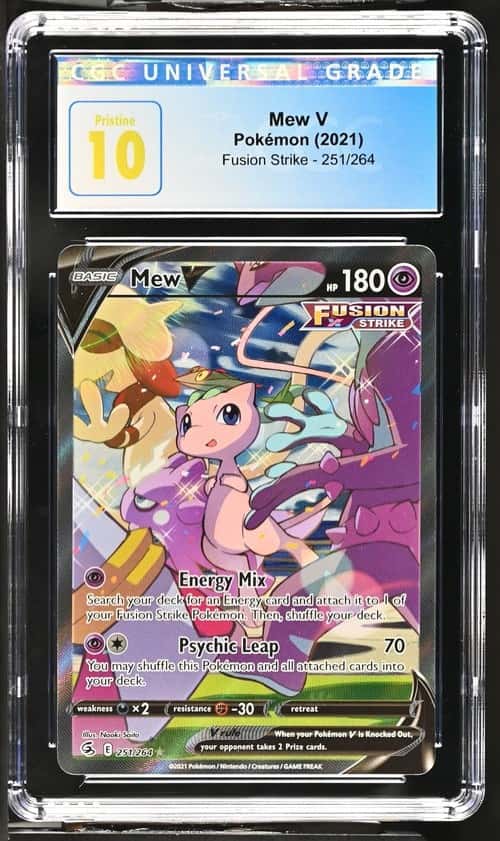 2021 Pokemon Fusion Strike 251/264 Mew V CGC 10 PRISTINE