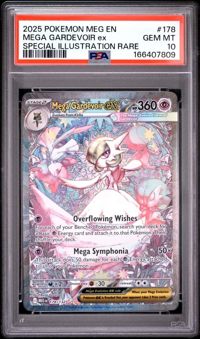 2025 POKEMON MEGA EVOLUTION SPECIAL ILLUSTRATION RARE MEGA GARDEVOIR EX PSA 10