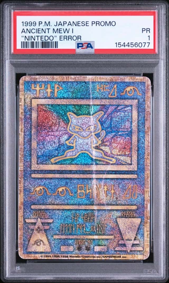 1998-99 POKEMON JAPANESE POKEMON JAPANESE PROMO ANCIENT MEW I PSA 1