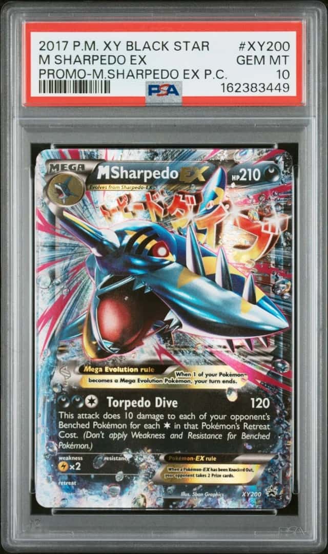 Pokemon M Sharpedo EX Black Star Promo XY200 Mega Premium Coll. PSA 10 Gem Mint
