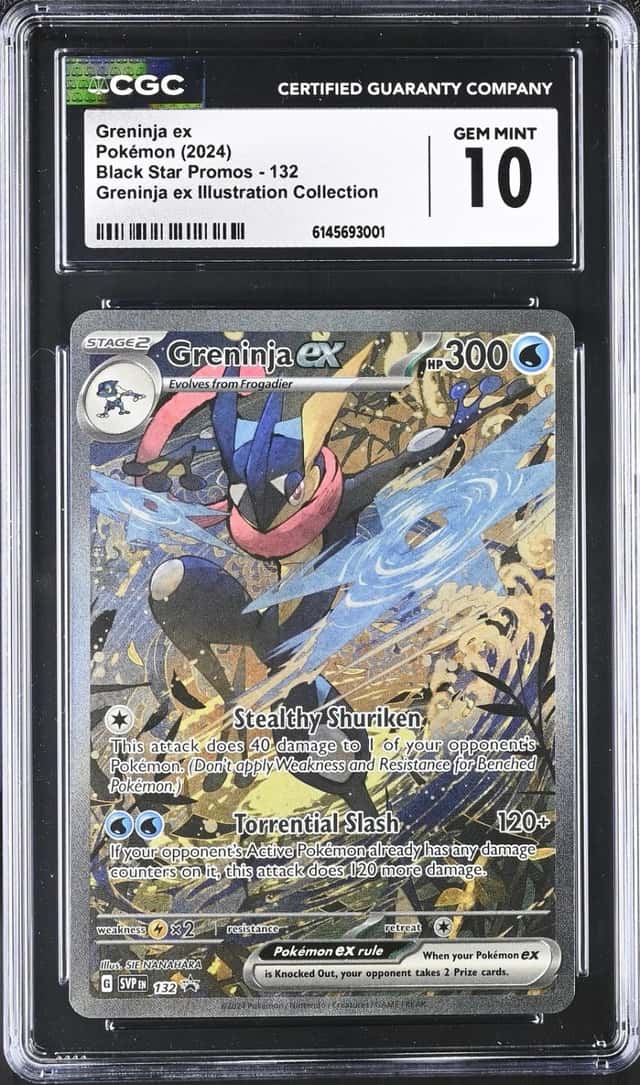 Greninja EX 132 Illustration Collection Black Star Promo Pokemon CGC 10 Gem Mint