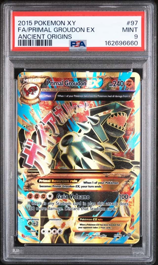 Pokemon Primal Groudon EX XY Ancient Origins Full Art 97/98 PSA 9 Mint