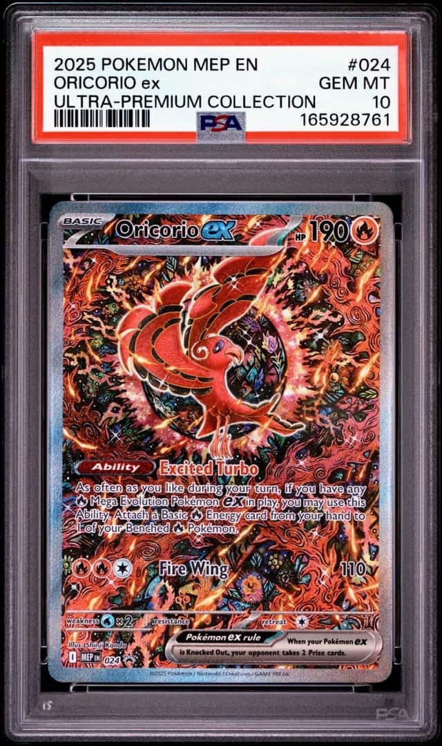 PSA 10 GEM MINT Oricorio ex MEP 024 UPC Black Star PROMO Pokemon Card
