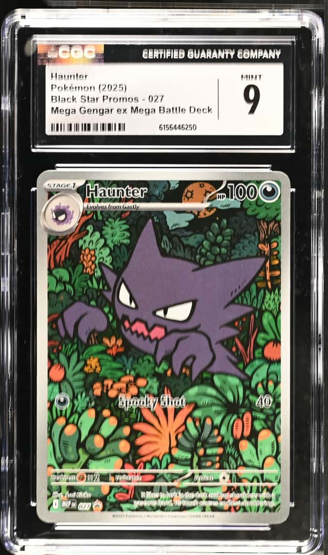 CGC 9 Haunter 027 Me: Mega Evolution Promo Holo Black Star Promo 2025