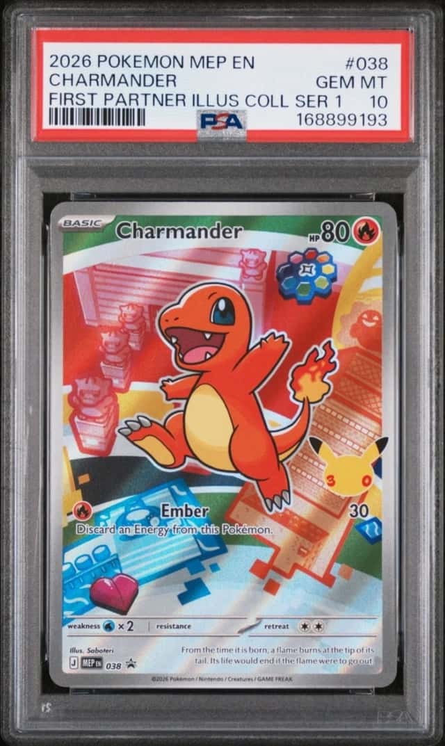 PSA 10 Charmander #038 2026 Pokemon Series 1 First Partner Promo 🔥🔥