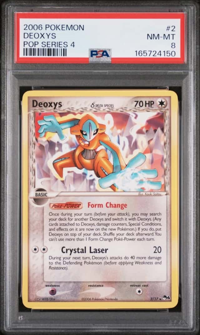 2006 POKEMON POP SERIES 4 #2 DEOXYS PSA 8