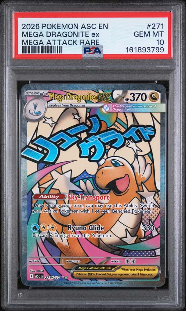 Mega Dragonite ex 271/217 Holo Mega Attack Rare Me: Ascended Heroes PSA 10