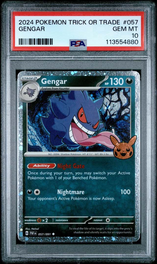 2024 POKEMON TRICK OR TRADE #057 GENGAR PSA 10 GEM MINT