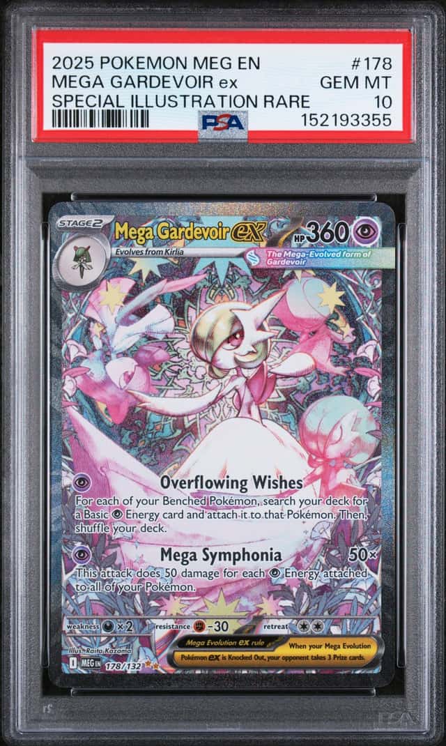 2025 Pokemon Meg En Special Illustration Rare #178 Mega Gardevoir Ex PSA 10