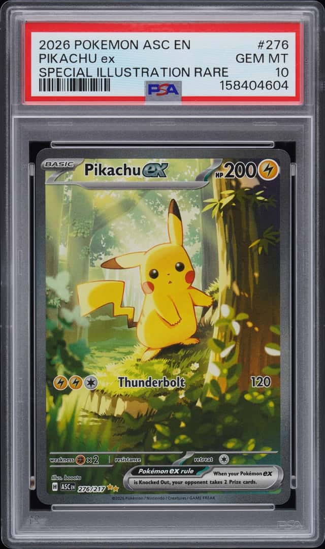 2026 Pokemon Pikachu ex Special Illustration Rare #276/217 PSA 10