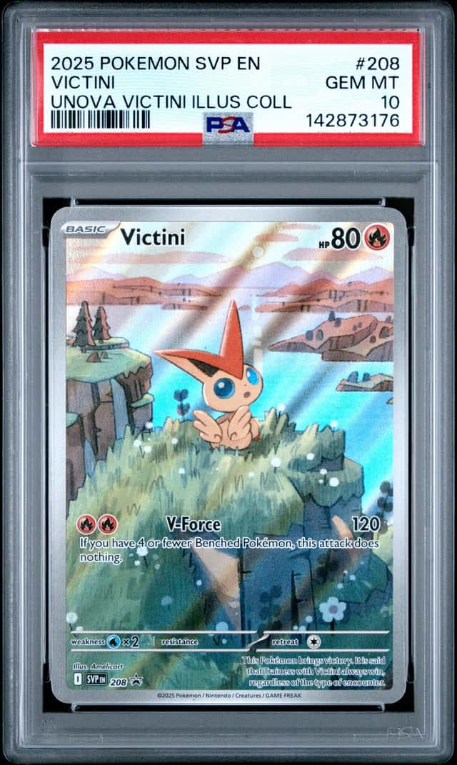 2025 Pokemon SV Black Star Promos Victini 2024 #208 PSA 10 GEM MINT (76)