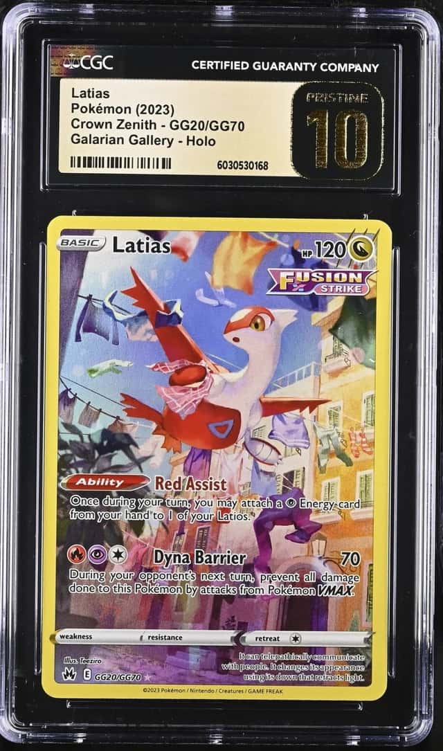 Pokemon Latias Crown Zenith GG20/GG70 Galarian Gallery Full Art CGC 10 Pristine