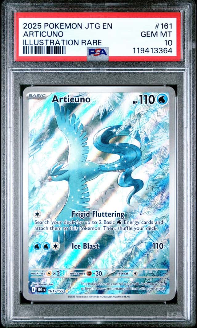 Pokemon Articuno Journey Together 161/159 Illustration Rare PSA 10 Gem Mint