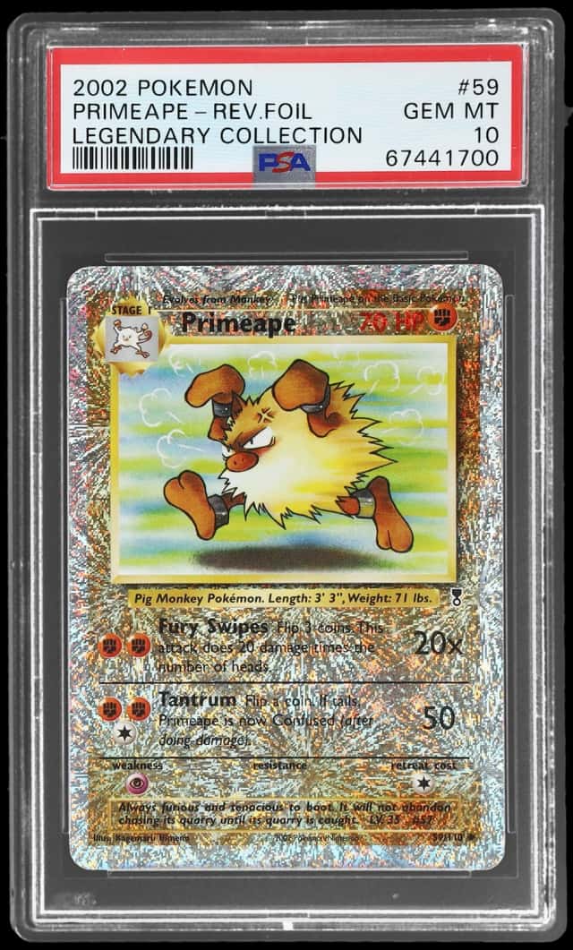 2002 Pokemon Legendary Collection Reverse Holo Primeape #59