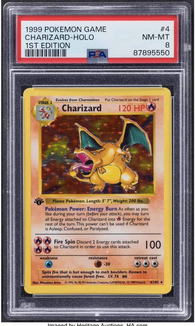 Pokémon Charizard 4 1st Edition Base Set PSA Trading...