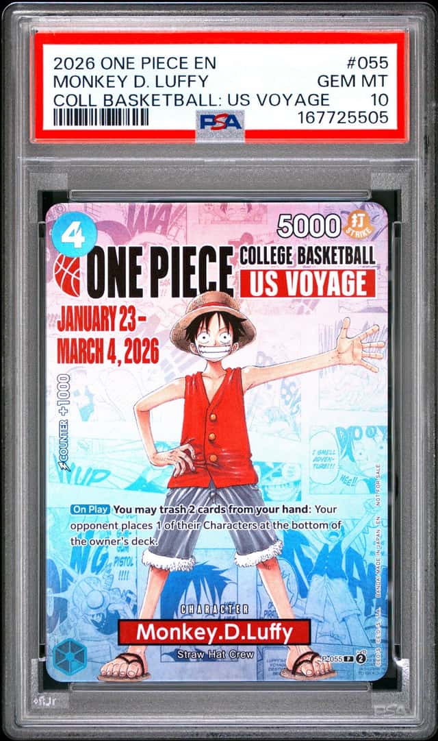 2026 ONE PIECE PROMOS #055 MONKEY D. LUFFY PSA 10