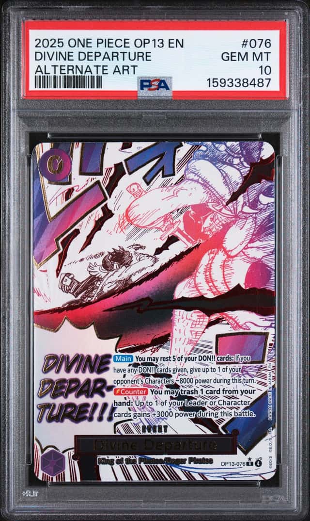 Divine Departure Alternate Art OP13-076 PSA 10 Gem Mint