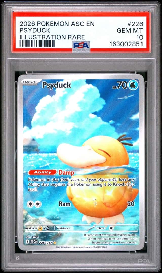 2026 POKEMON ASC EN-ASCENDED HEROES ILLUSTRATION RARE #226 PSYDUCK PSA 10