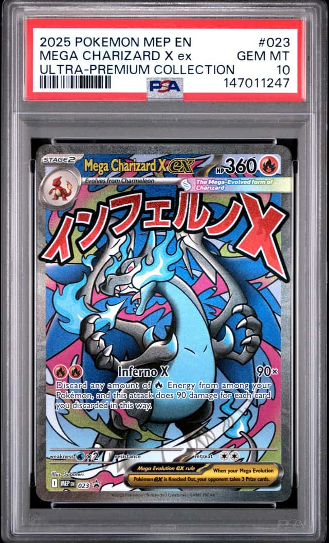 PSA 10 Mega Charizard x EX 023 Me: Mega Evolution Promo Holo Japanese Pokemon