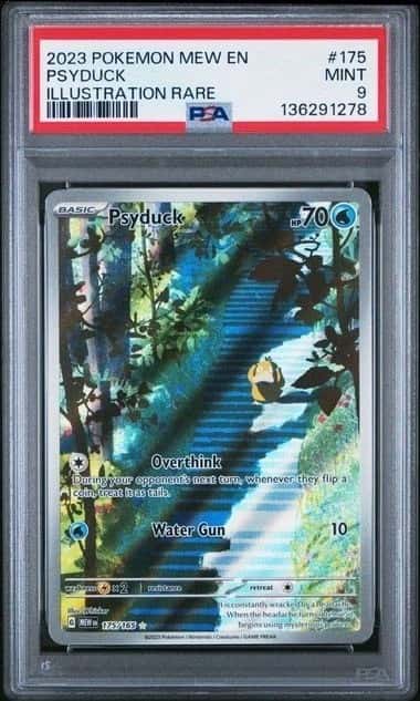 Psyduck PSA 9 Illustration Rare 151 175/165 2023 Pokemon TCG