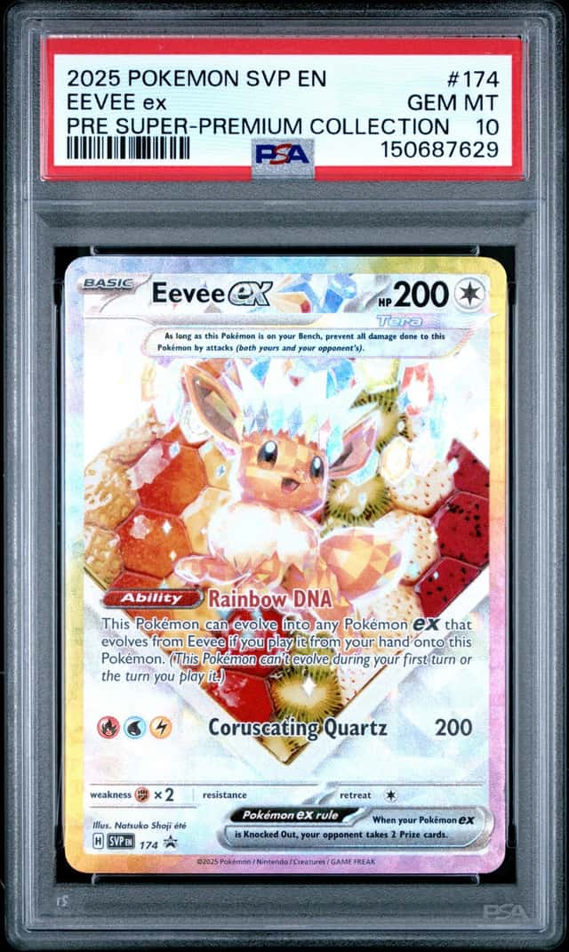 Pokemon PSA 10 Eevee ex Promo 2025 #174 SVP Super-Premium Collection English