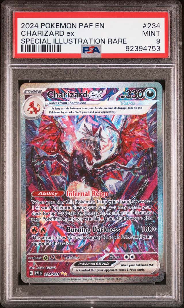 2024 Pokemon PAF EN #234 Charizard ex Special Illustration Rare PSA 9 MINT