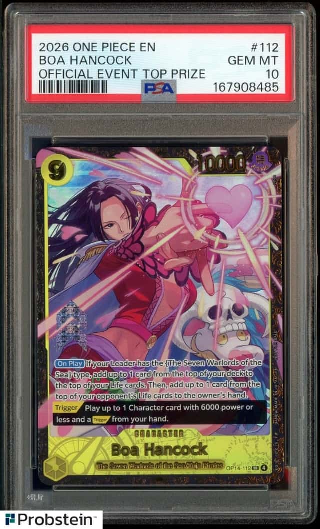 2026 One Piece EN Official Event Top 64 Prize #112 Boa Hancock PSA 10 GEM MINT