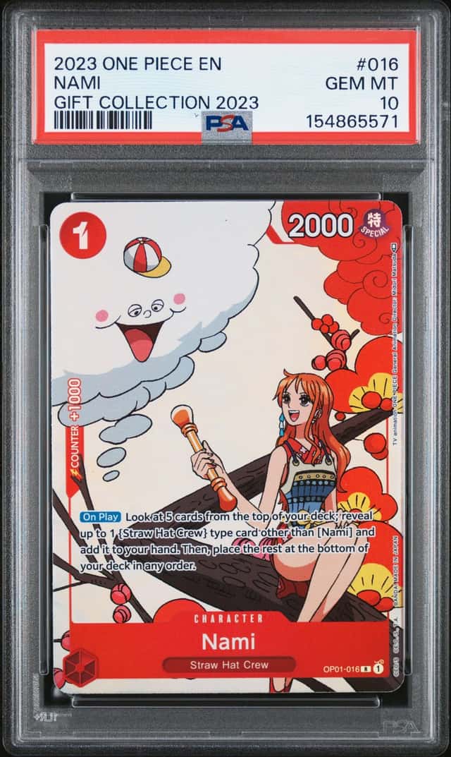 2023 One Piece Gift Collection Romance Dawn Nami Rare #OP01-016 PSA 10 GEM MINT