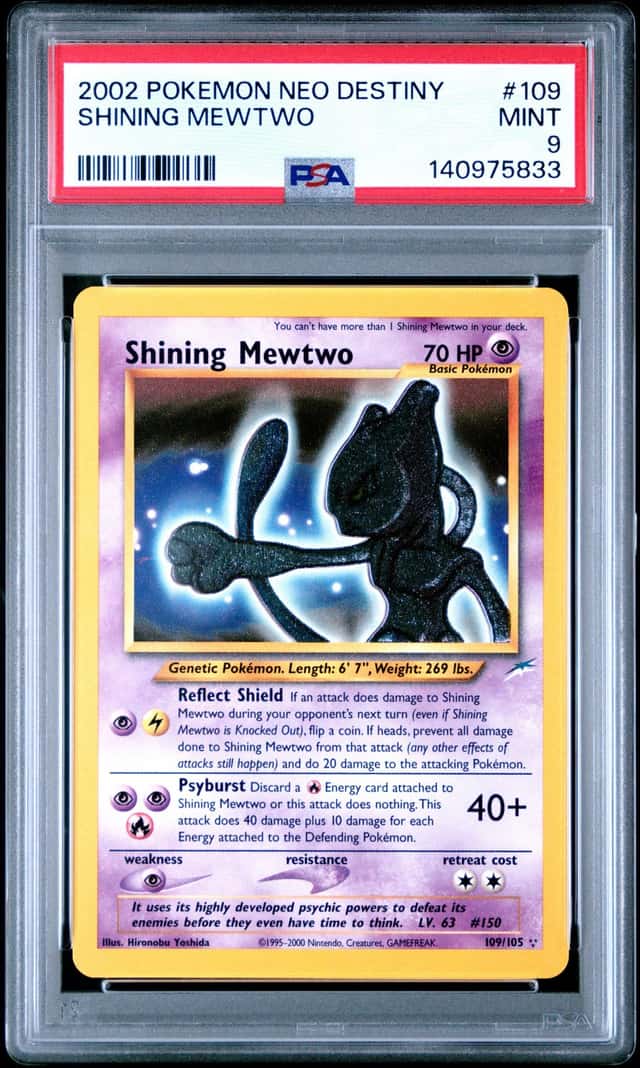 2002 Pokemon Neo Destiny Shining Mewtwo #109