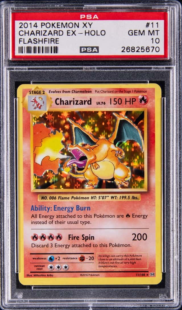 2016 Pokemon XY Evolutions Rare Holo #11 Charizard - PSA GEM MT 10