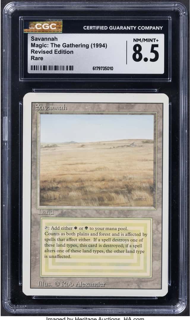 Magic: The Gathering Savannah Revised Edition CGC Trading...