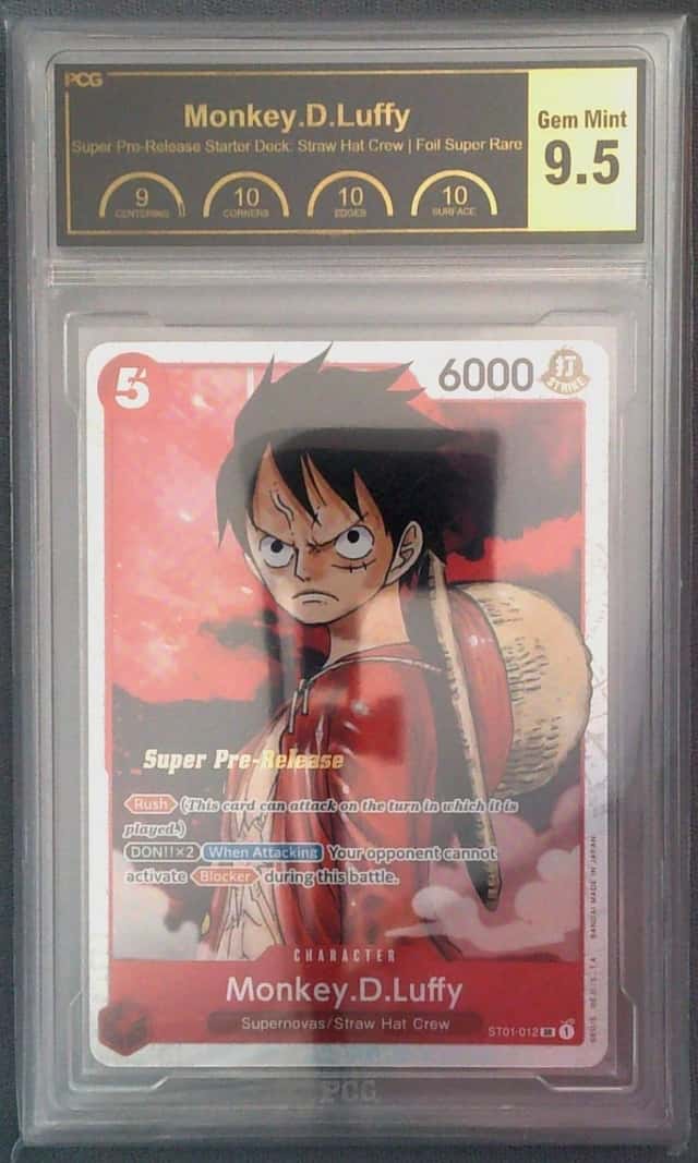 Monkey.D.Luffy ST01-012 Super Pre-Release Starter Deck 1: Straw Hat PCG Gem Mint