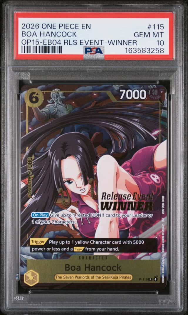 2026 ONE PIECE RELEASE EVENT-WINNER PROMO #115 BOA HANCOCK PSA 10
