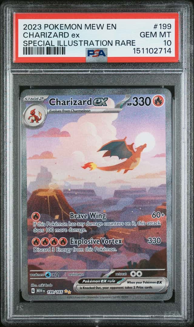 2023 Pokemon SV 151 Charizard ex Special Illustration Rare #199/165 PSA 10