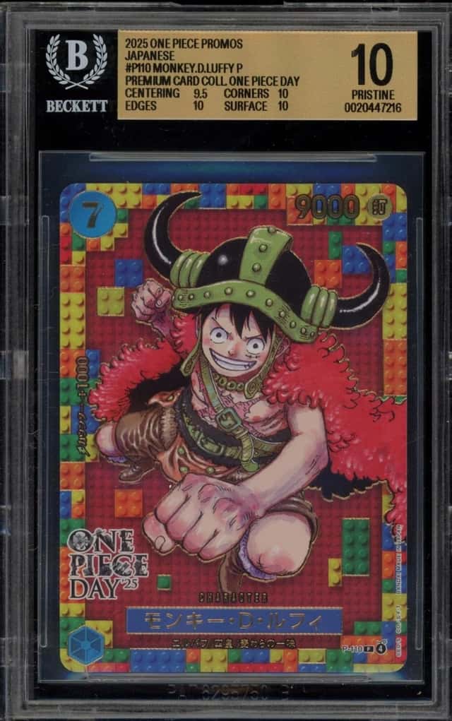 One Piece Monkey D. Luffy One Piece Day '25 Promo P-110 Japanese BGS 10 Gem Mint