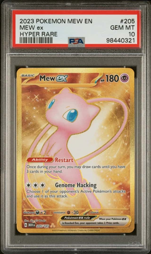 Pokemon Mew ex 151 205/165 Hyper Rare PSA 10 Gem Mint